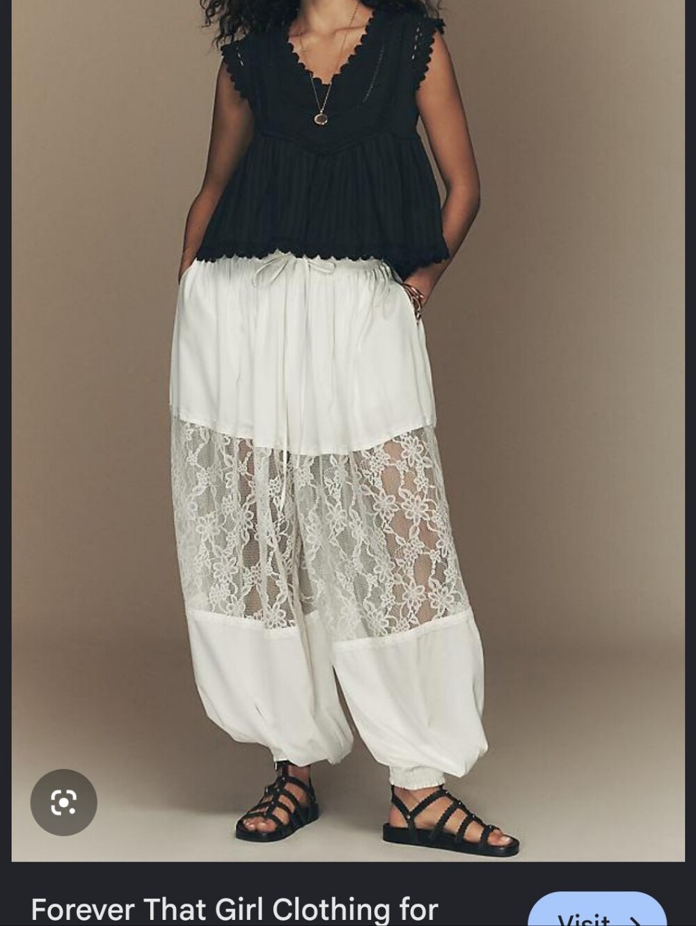 Anthro Forever That Girl Lace Balloon Trousers